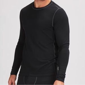 NWT Backcountry Lightweight Merino Baselayer Crew, black L
